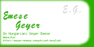 emese geyer business card